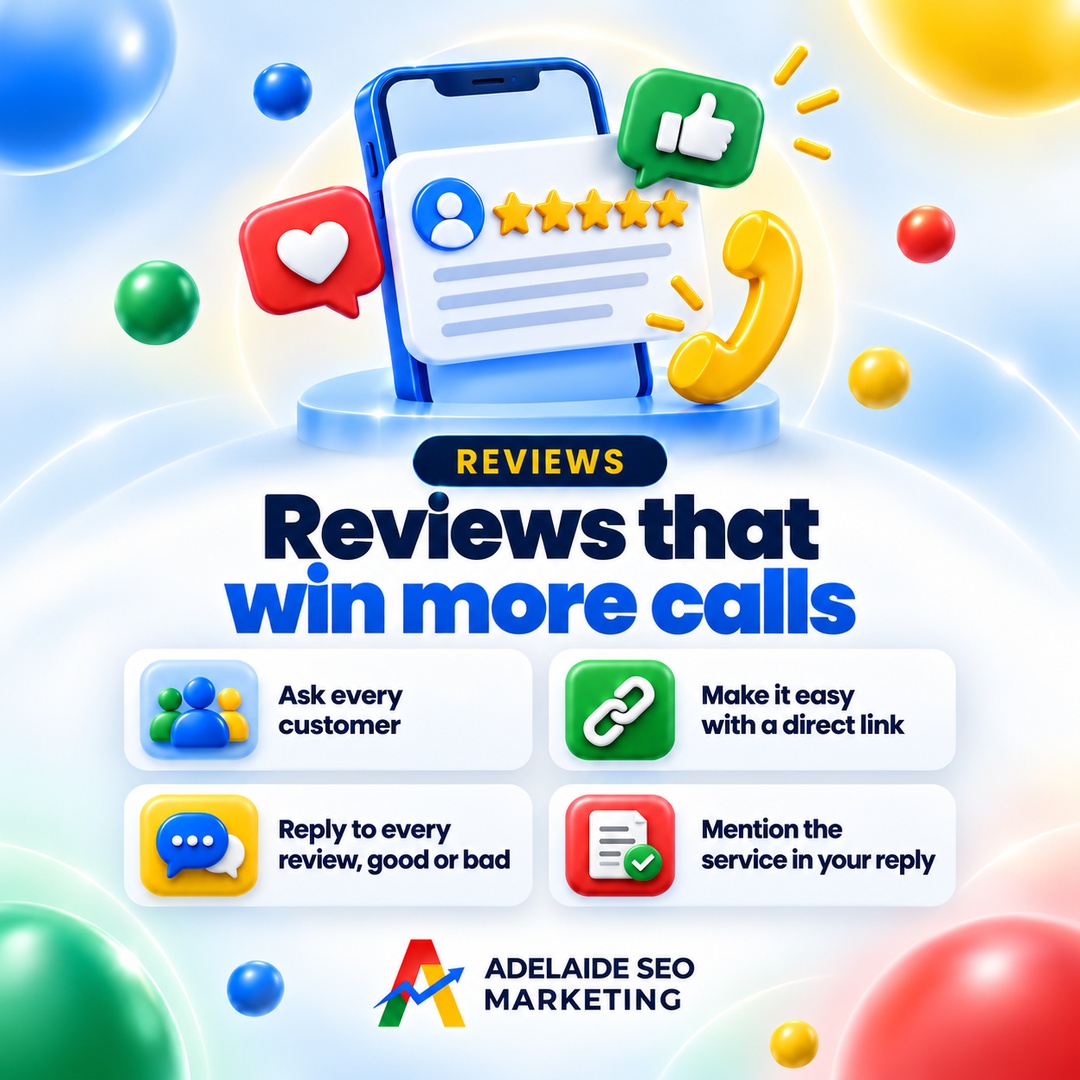 Google reviews that win more calls, Adelaide SEO Marketing